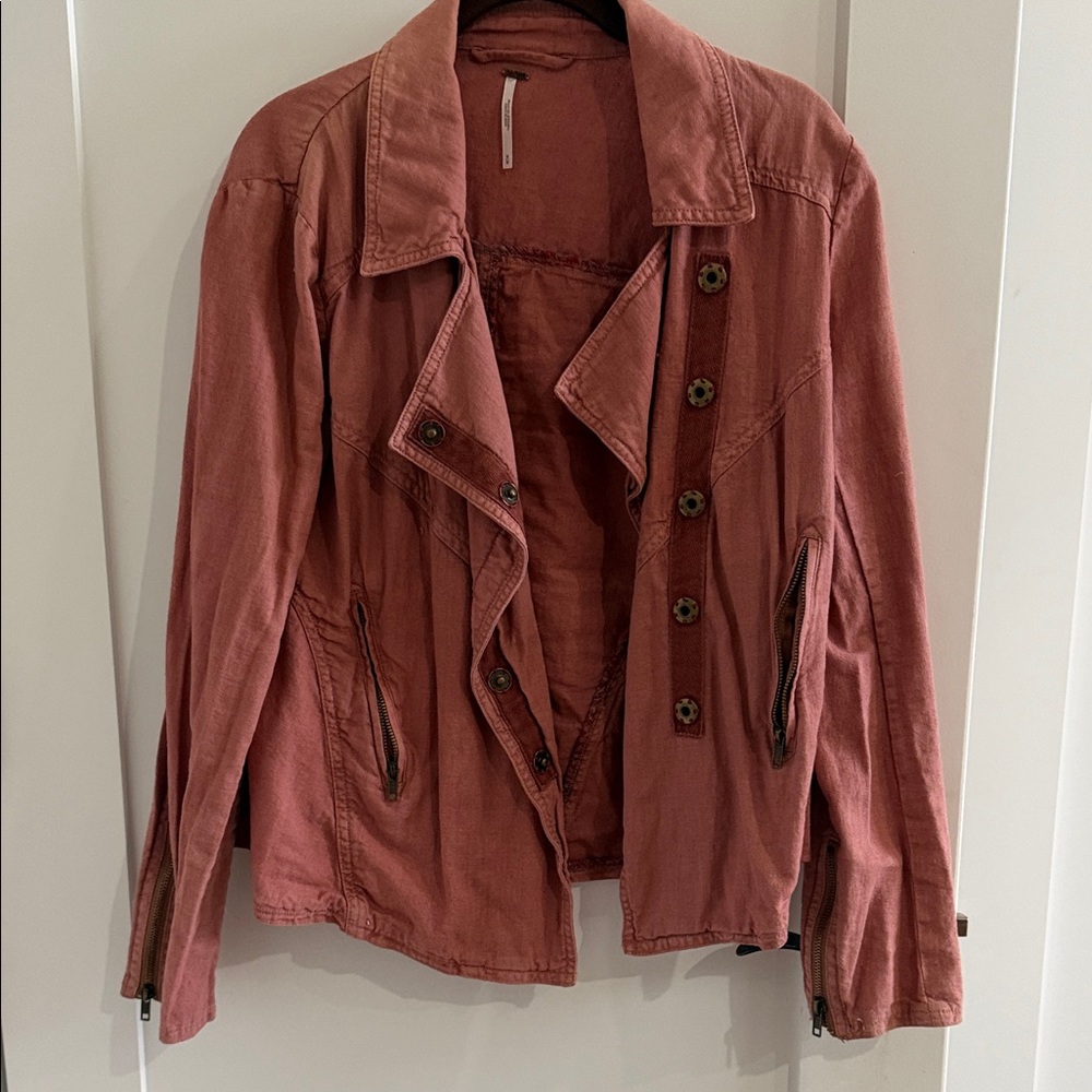 Free People Terracotta Utility Jacket